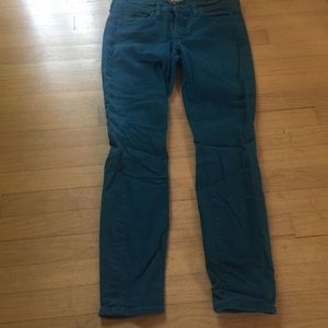 Lucky brand teal Charlie skinny jeans